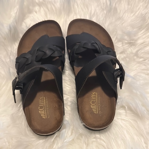 Women's Dark Brown Braided Sandals - Picture 3 of 10